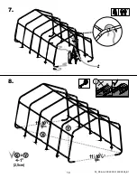 Предварительный просмотр 10 страницы ShelterLogic 12'W 8'H Instructions Manual