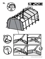 Предварительный просмотр 14 страницы ShelterLogic 12'W 8'H Instructions Manual