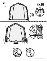 Предварительный просмотр 16 страницы ShelterLogic 12'W 8'H Instructions Manual