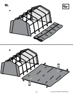 Предварительный просмотр 18 страницы ShelterLogic 12'W 8'H Instructions Manual