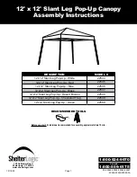 ShelterLogic 22544 Assembly Instructions Manual preview