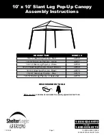 ShelterLogic 22556 Assembly Instructions Manual preview