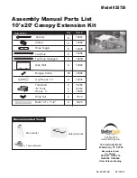 ShelterLogic 25730 Assembly Manual & Parts List preview