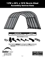 Предварительный просмотр 1 страницы ShelterLogic 51351 Assembly Instructions Manual