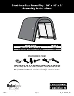 Preview for 1 page of ShelterLogic 70437 Assembly Instructions Manual