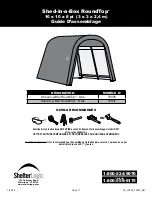 Preview for 11 page of ShelterLogic 70437 Assembly Instructions Manual