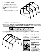 Preview for 8 page of ShelterLogic 70443 Assembly Manual