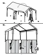 Предварительный просмотр 15 страницы ShelterLogic AccelaFrame Installation Instructions Manual