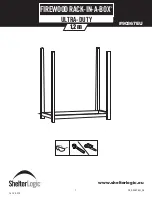 ShelterLogic FIREWOOD RACK-IN-A-BOX ULTRA-DUTY 90367EU Quick Start Manual предпросмотр