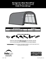 Preview for 11 page of ShelterLogic Garage-in-a-Box RoundTop 62780 Assembly Instructions Manual