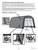 Preview for 20 page of ShelterLogic Garage-in-a-Box RoundTop 62780 Assembly Instructions Manual