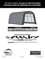 Preview for 21 page of ShelterLogic Garage-in-a-Box RoundTop 62780 Assembly Instructions Manual