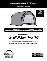 Preview for 1 page of ShelterLogic Garage-in-a-Box SUV/Truck 62696 Assembly Manual