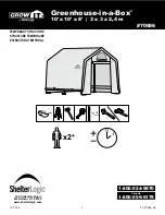 Preview for 1 page of ShelterLogic Grow-It Greenhouse-in-a-Box User Manual