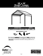 Preview for 1 page of ShelterLogic MaxAP 23521 Assembly Instructions Manual