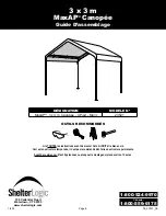 Preview for 6 page of ShelterLogic MaxAP 23521 Assembly Instructions Manual