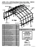 Preview for 3 page of ShelterLogic Peak Style Shelter Frame Assembly Instructions Manual