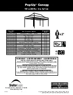 Preview for 1 page of ShelterLogic Pop-Up 22533 Manual