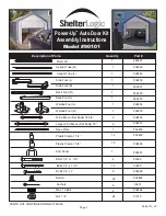 Предварительный просмотр 3 страницы ShelterLogic Power-Up 90101 Assembly Instruction Manual