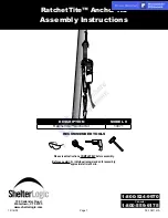 Предварительный просмотр 1 страницы ShelterLogic RatchetTite 10471 Assembly Instructions Manual