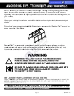 Предварительный просмотр 2 страницы ShelterLogic RatchetTite 10471 Assembly Instructions Manual