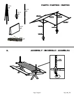 Предварительный просмотр 3 страницы ShelterLogic ShadeLogic 14550 Assembly Instructions