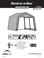 ShelterLogic Shed-in-a-Box 70483 Manual preview