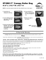 Preview for 2 page of ShelterLogic STORE-IT 15577 Warranty & Instructions