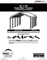 ShelterLogic SuperMax 26767 Assembly Instructions Manual preview