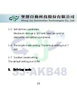 Preview for 16 page of Sheng Jay Automation Technologies SJ-AKB48 User Manual