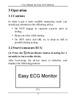 Предварительный просмотр 13 страницы Shenzhen Creative Industry Co. Easy ECG User Manual