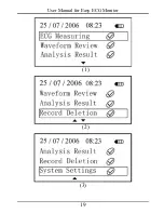 Предварительный просмотр 25 страницы Shenzhen Creative Industry Co. Easy ECG User Manual