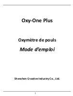 Preview for 1 page of Shenzhen Creative Industry Co. Oxy-One Plus User Manual