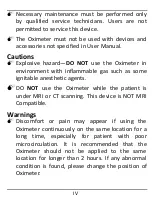 Preview for 47 page of Shenzhen Creative Industry Co. Oxy-One Plus User Manual