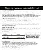 Preview for 4 page of Shenzhen Macross Industrial Theipar HY737 Manual