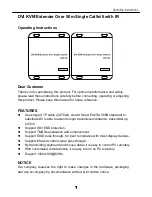 Preview for 1 page of Shenzhen Shunxun Electronics SX-KVM01 Operating Instructions