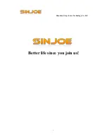 Shenzhen Sinjoe AWC-608 Manual preview