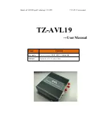 Shenzhen TZONE Digital Technology TZ-AVL19 User Manual preview