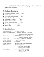 Preview for 3 page of Shenzhen hdm-944h100 Operation Manual