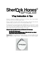 Sherlock Hones VTag Instruction Manual preview