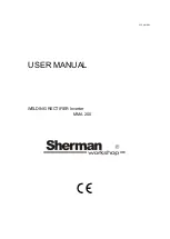 Preview for 1 page of Sherman Workshop MMA 200 User Manual