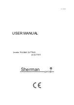 Sherman 40 Cutter User Manual preview