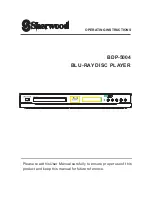 Sherwood BDP-5004 Operating Instructions Manual preview