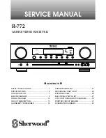 Предварительный просмотр 1 страницы Sherwood NewCastle R-772 Service Manual