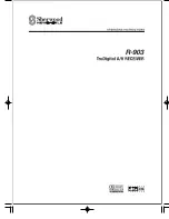 Sherwood NewCastle R-903 Operating Instructions Manual preview