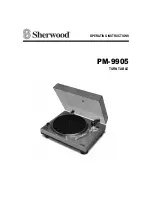 Предварительный просмотр 2 страницы Sherwood PM-9905 Operating Instructions Manual