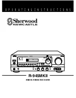 Предварительный просмотр 1 страницы Sherwood R-945MKII Operating Instructions Manual