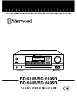 Sherwood RD-6105 (Spanish) Instrucciones De Operación preview