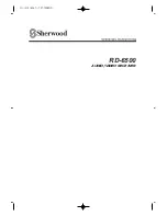 Sherwood RD-6500 Operation Instructions Manual предпросмотр