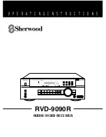 Sherwood RVD-9090R Operating Instructions Manual предпросмотр